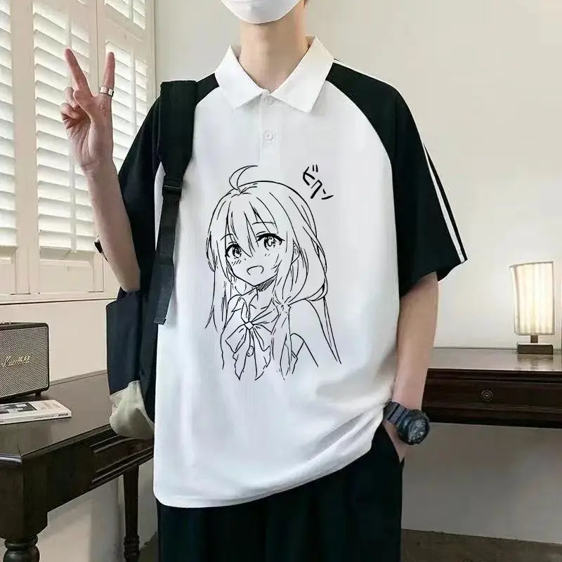

Witch Journey Irena Merchandise Turn-Down Collar T-Shirt Amnesia Anime Two-Dimensional Unisex Casual Polo Shirt