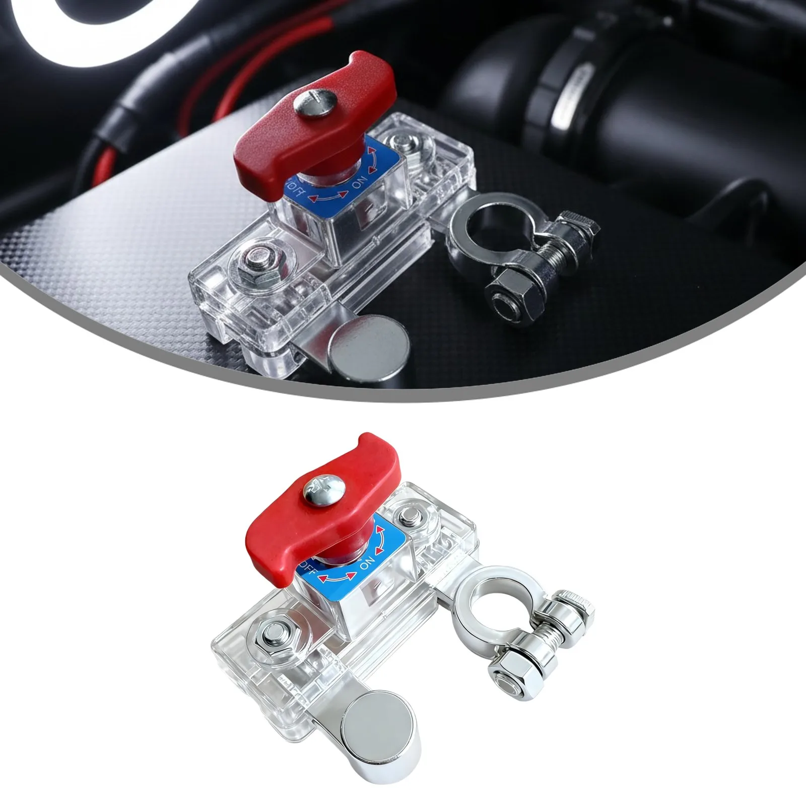 

Car Battery Power Off Switch For Cars Trucks Buses RVs Ships Trailers 12V/24V PC Shell Zinc Alloy Knob Switch Accessories