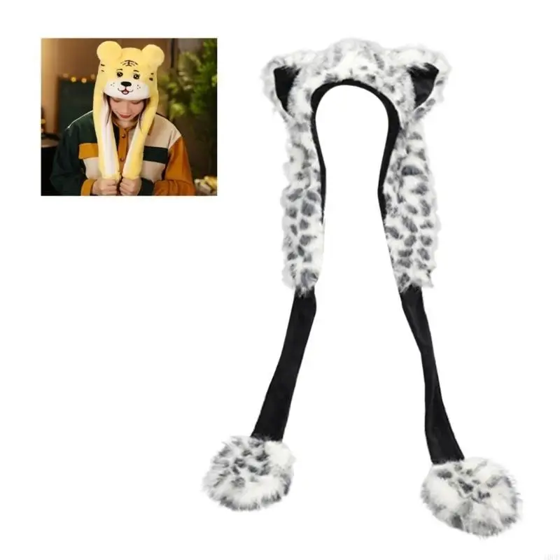 

Теплая плюшевая шапка-бини с капюшоном и черепом, забавная мультяшная зимняя шапка, головной убор на открытом воздухе