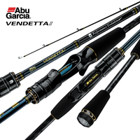 ABU Garcia Original VENDETTA Ⅱ Spining/Casting 2 Sections Lightweight/High Sensitivity Fishing Rod 1.98m-2.43m Fuji O-Guide Ring
