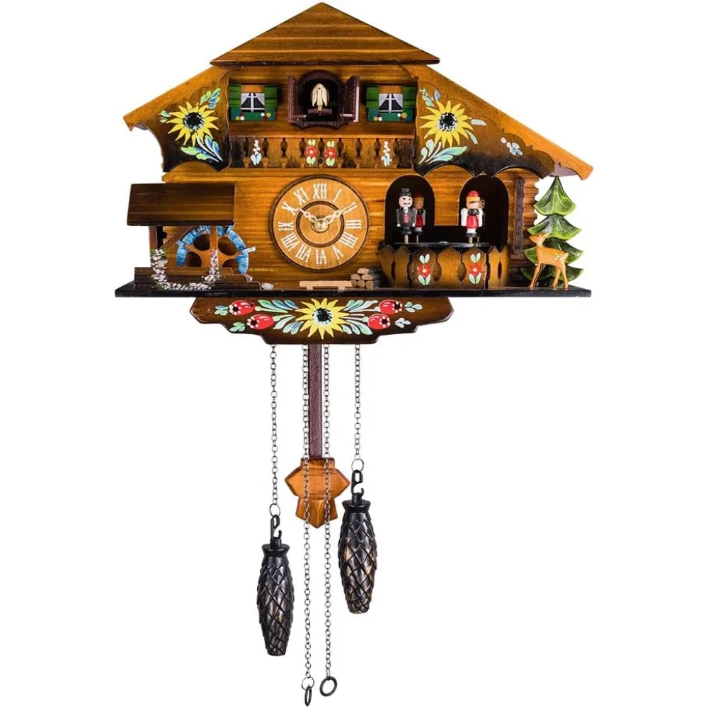 Cuckoo Clock Pendulum Quartz Wall Clock Black Forest House Home Decor