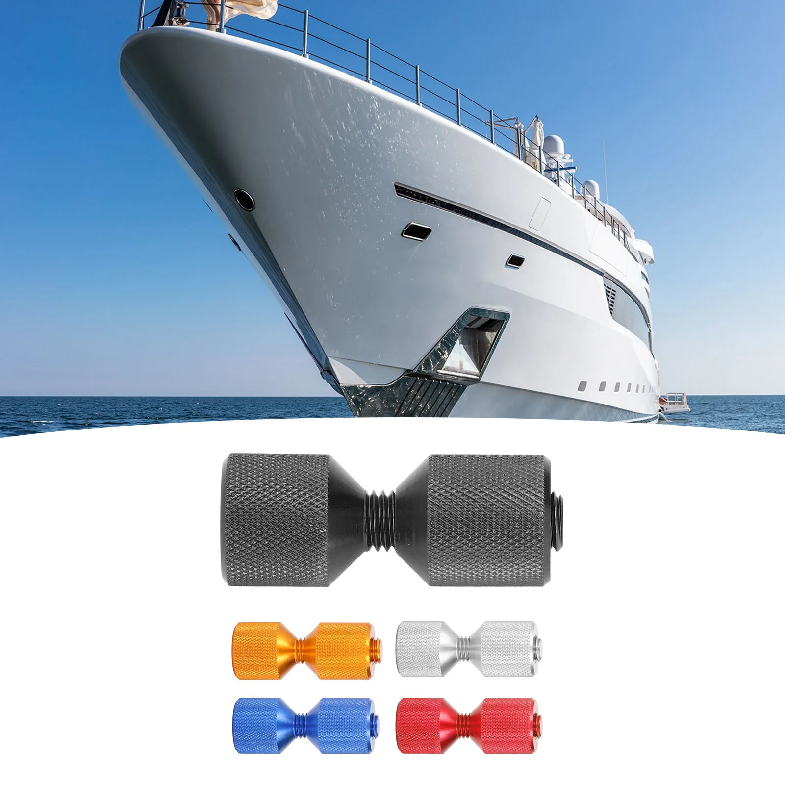 

2 Hole Flange Pins Aluminium Flange Alignment Pin Space Saving Easy To Use Precision Thread for 0.5 To 14in 150LB Flanges