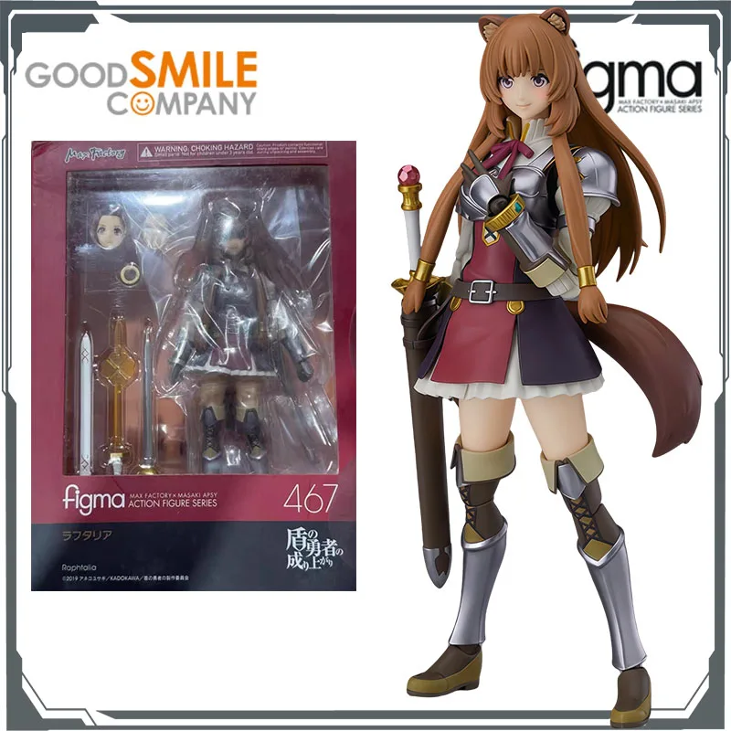 

GSC оригинальный Figma Shield Hero Raphtalia 145 мм аниме фигурки игрушки для мальчиков Рождественский подарок Коллекционная модель украшения