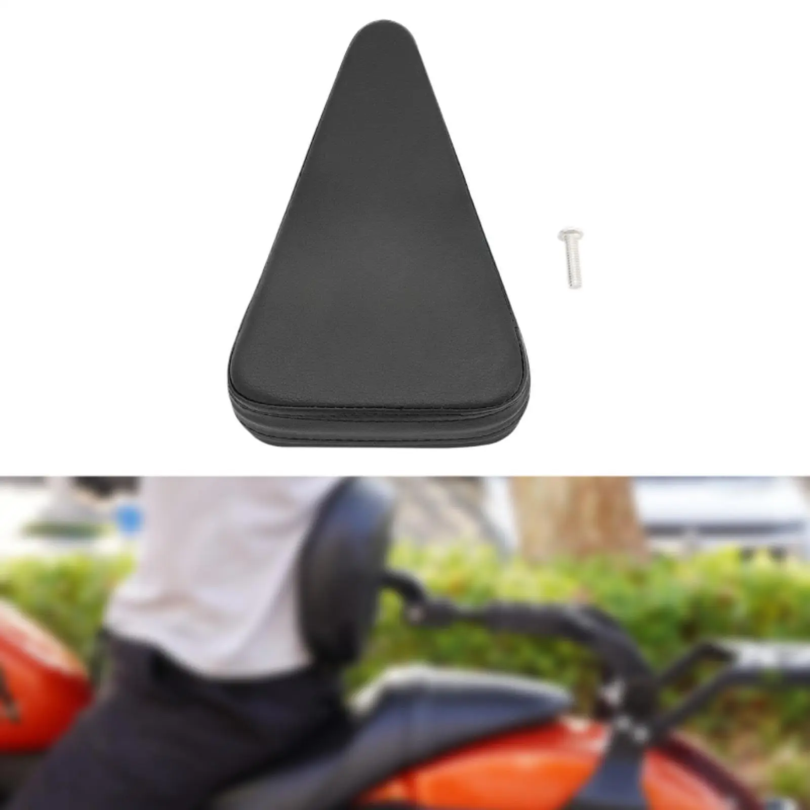 Motorcycle Backrest Cushion Pad Wear Resistant Detachable Motorcycle Part