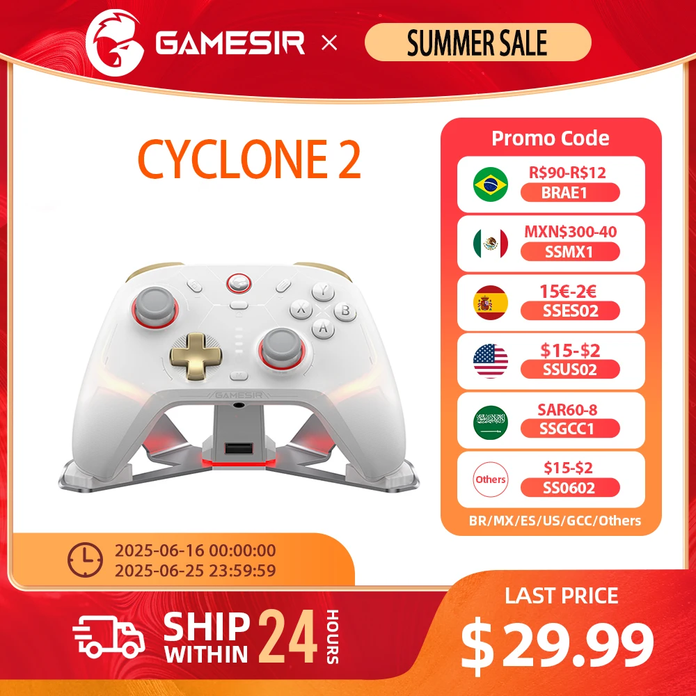وحدة تحكم Gamesir Cyclone 2 لجهاز Nintendo Switch PC Joystick Wireless Gamepad Pro لجهاز Nintendo Switch iPhone Android PC