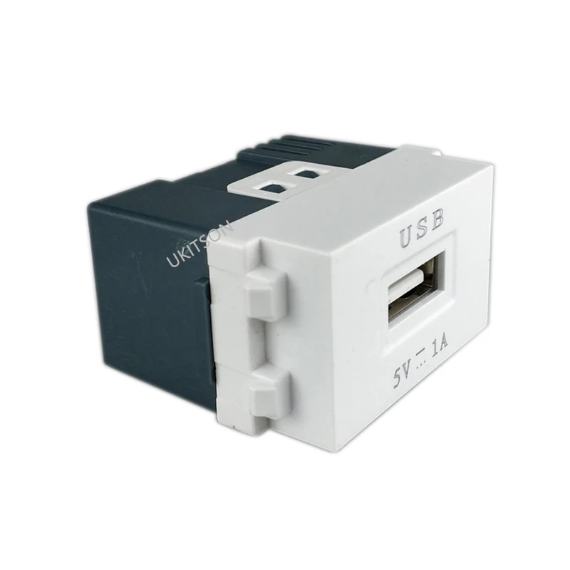 DC5V 1A USB2.0 Charging Modules 23x36mm USB Charger Energy Power Socket For Wall Outlet Electric Slot Connector