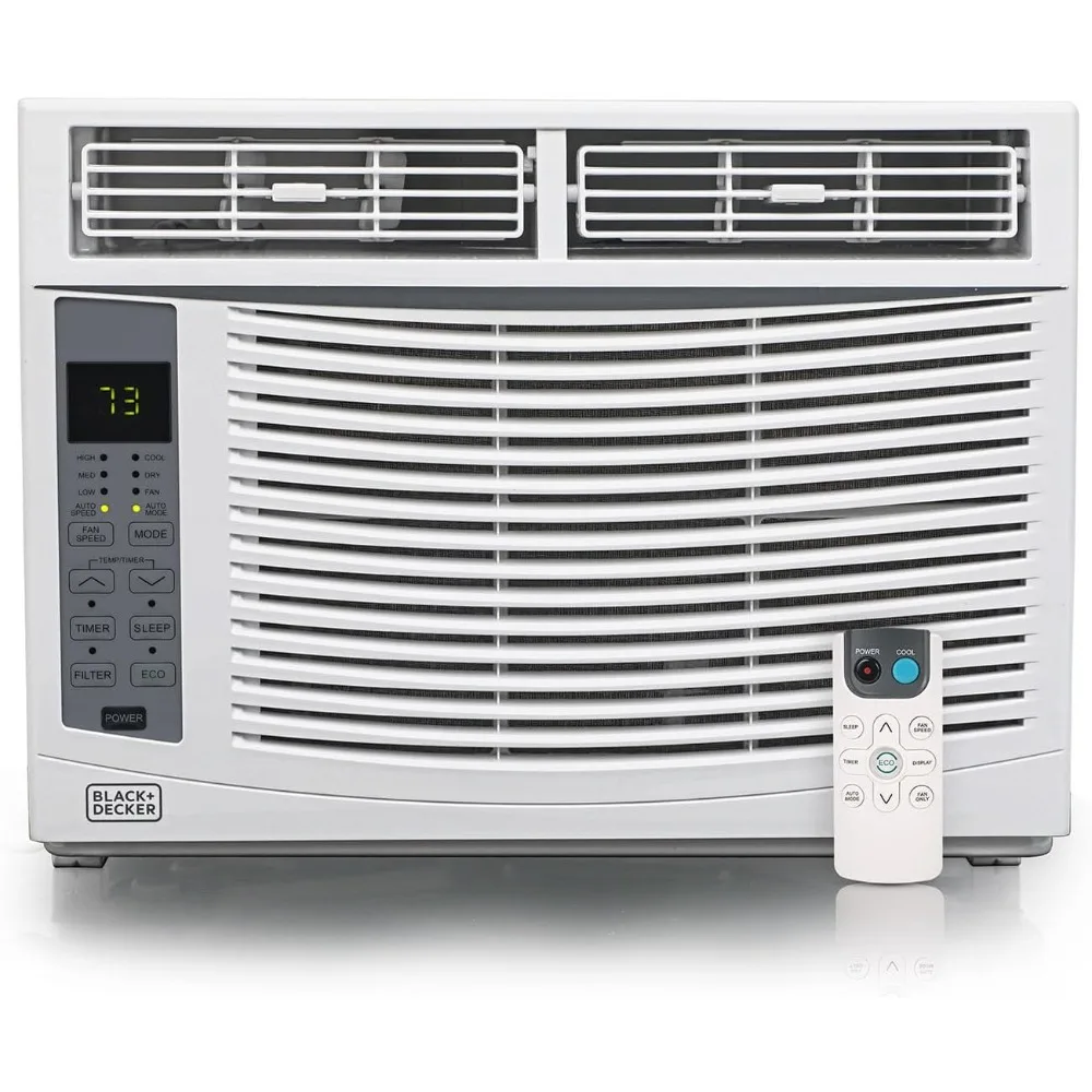 6000 BTU Window Air Conditioner Unit, AC Cools Up to 250 Square Feet, Energy Efficient, White