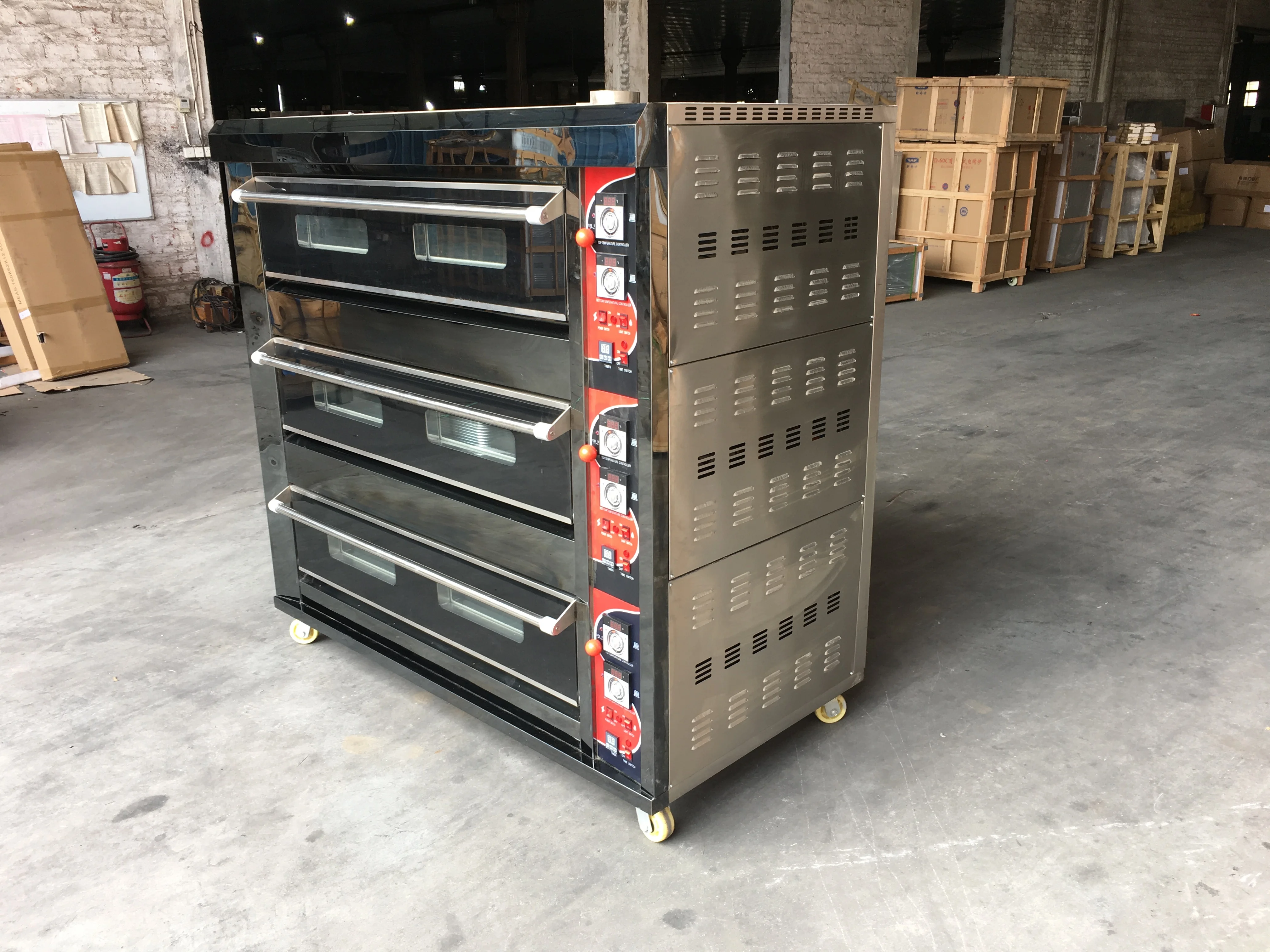 Commercial Oven Industrial Baking Machine Gas one Deck two deck Bread Oven For Baking Food