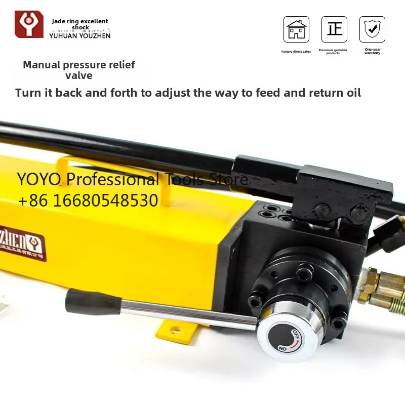 8dfDual Circuit High-Pressure CP-700-AB Aluminum Manual Hydraulic Piston Pump Adjustable Double Action Gauge OEM Support