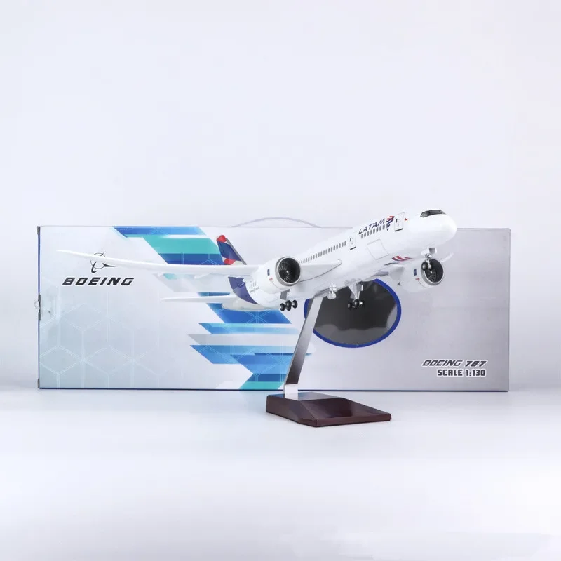 Imagem -06 - Resin Airlines Boeing 787 Dreamliner Diecast Airplane Model Coleção de Brinquedos Presentes França Escala 1:150 Latam