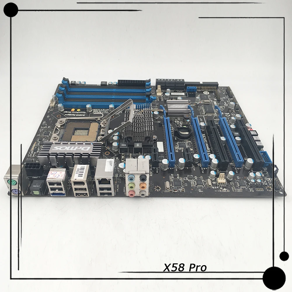 

X58 Pro For Msi Desktop Motherboard MS-7522 LGA 1366 DDR3 24GB PCI-E 2.0 SATA2 USB2.0 ATX Mainboard