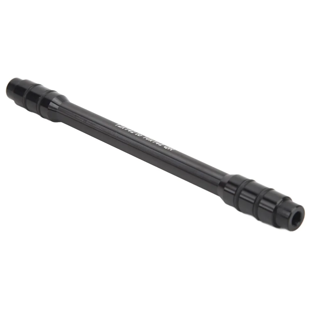 Durable 12mm to 10mm Thru Axle Skewer Black 135/142/148mm Axle Conversion Aluminium Alloy Quick Release Adapter Bike Maintenance