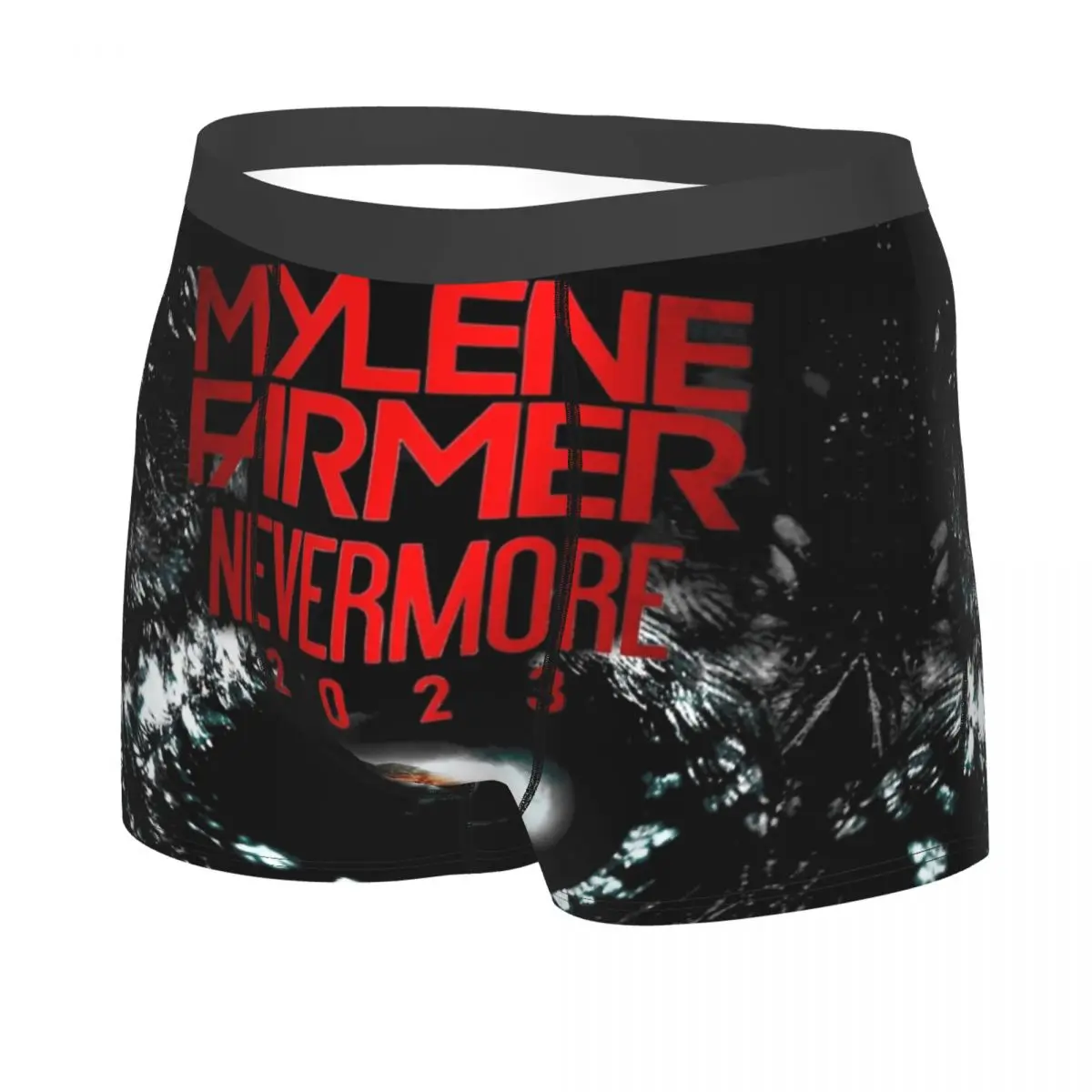 Mylene Farmer Nevermore 2023 Boxer Shorts For Men 3D Printed French Singer Underwear Panties Briefs Breathable Underpants