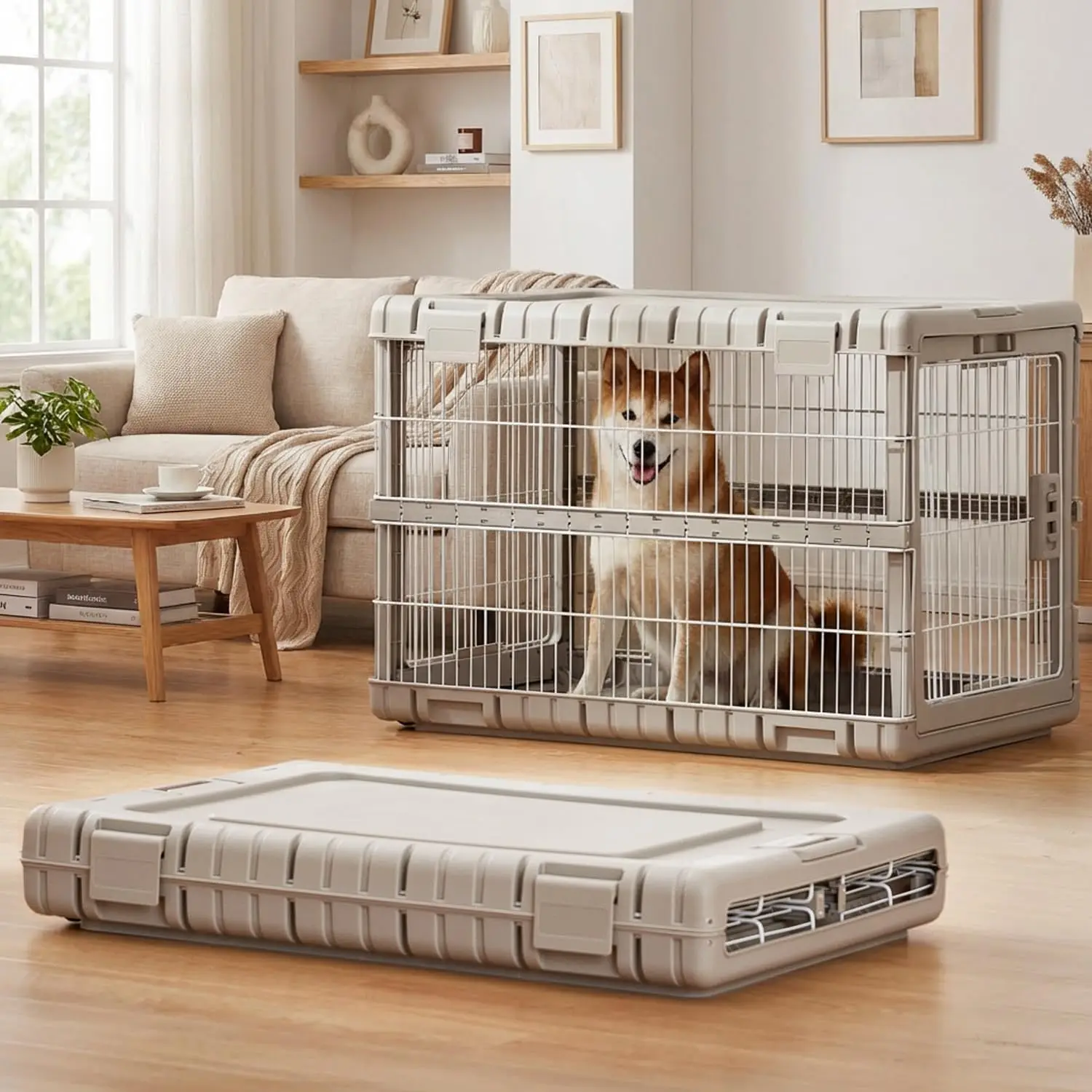 Collapsible Dog Crate for Large Dogs - 36