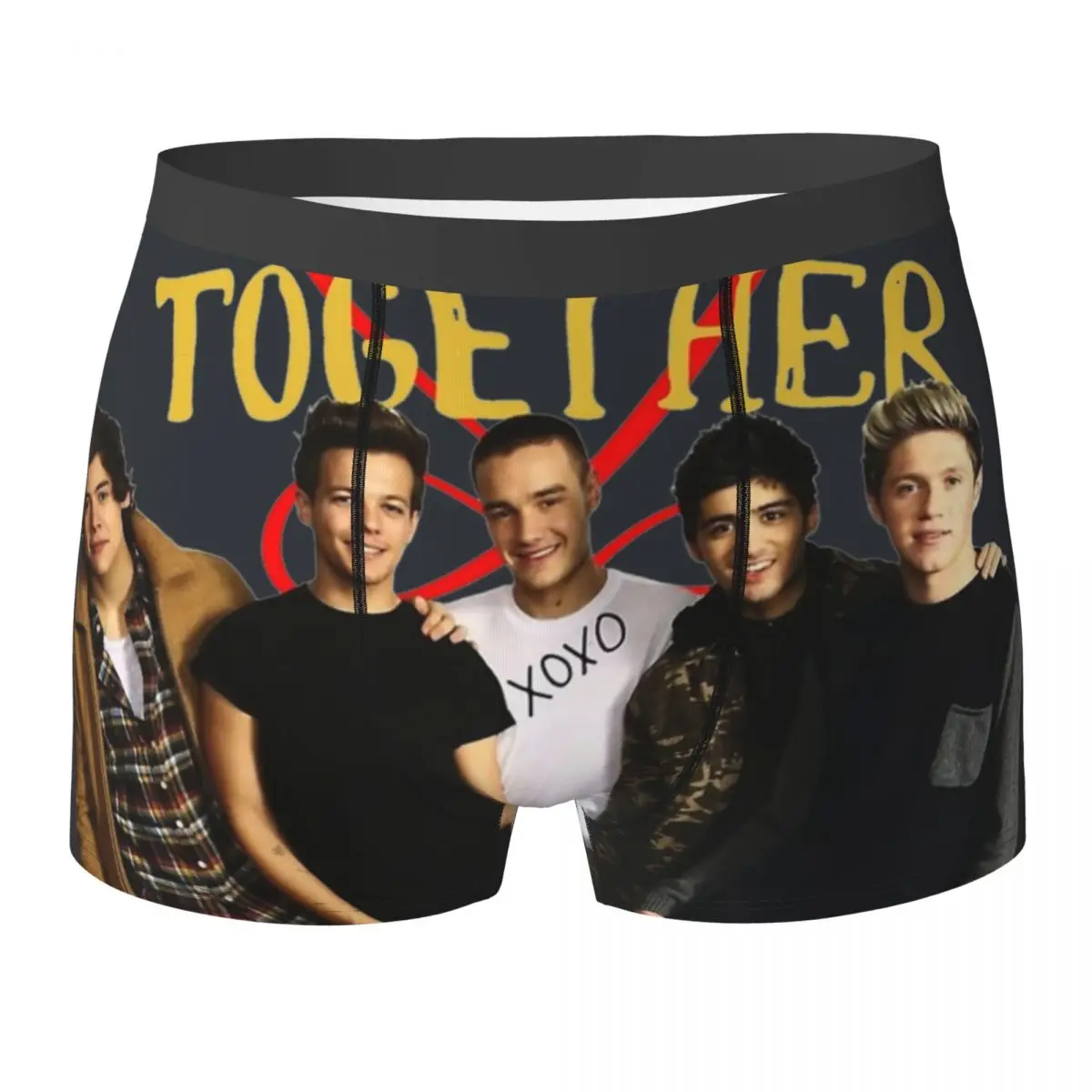 

Нижнее белье с логотипом 1D Ones Music And Directions, мужские трусы с рок-группой, сублимационный простой багажник, популярные трусы-боксеры, большой размер 2XL