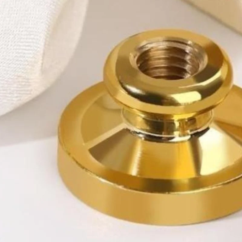 65mm Bamboo Stamping Handle Wax Sealing Copper Pattern Holders For Christmas Wedding Gift Card Making