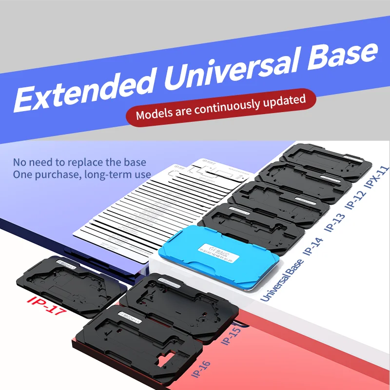 JTX Middle-layer Tin Planting Table for IPhone XSM 12 13 14 16 17Promax Motherboard Middle Layer Board BGA Reballing Stencil Kit