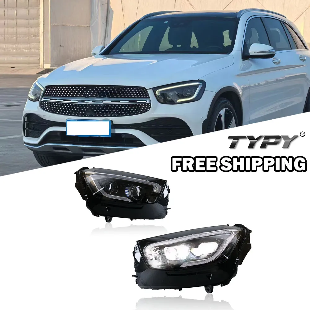 

Car Head Lamp For Benz GLC W253 2016-2023 GLC260 GLC300 Upgrade Modified Benz Dynamic Turn Signal Car LED Headlights Assembly