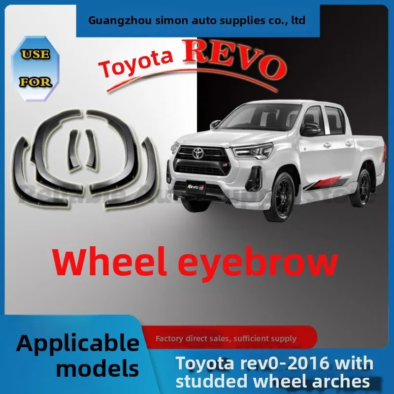 

For Toyota REVO 2016 Spike Fender Flares Car Styling Accessories Mud Guards Trim Enhancement Premium Quality Durable Design