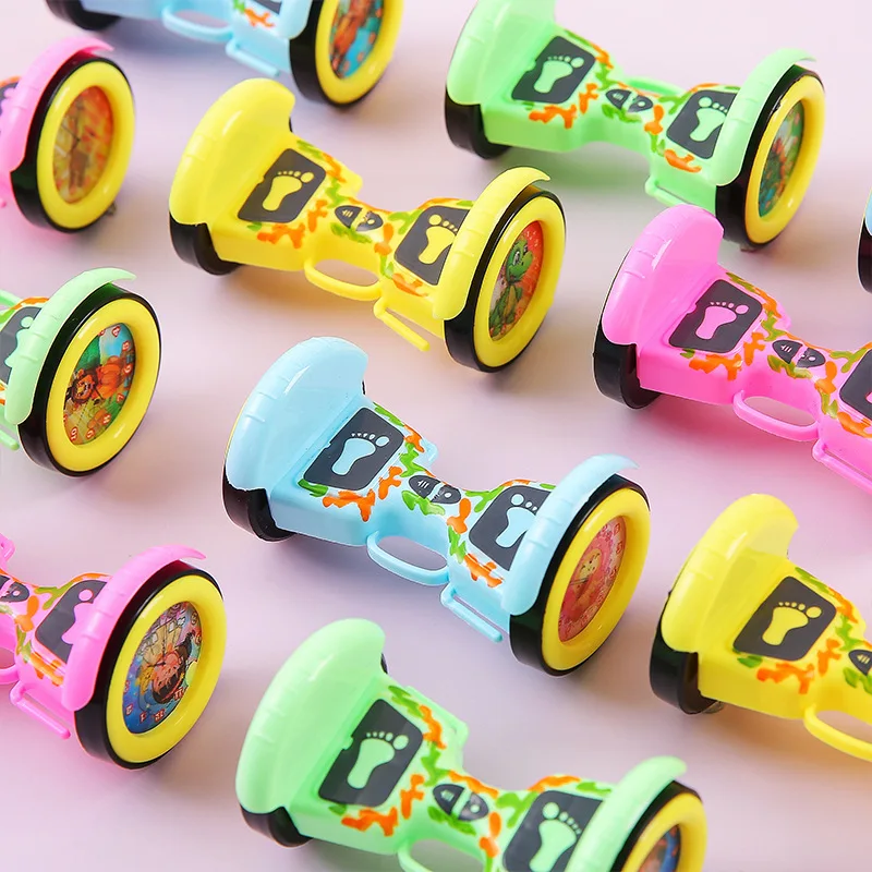Mini Balance Car Model - Two-Wheeled Sliding Scooter Simulation Ornament Creative Educational Toy for Assembly Children Toy Gift - view 4
