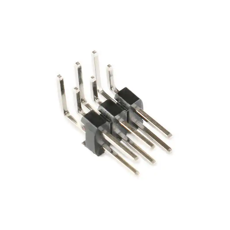 2.54mm Pitch Double Row Bent Pin Header 2*2P/3/4/5/6/7/8/10/12/20/40P
