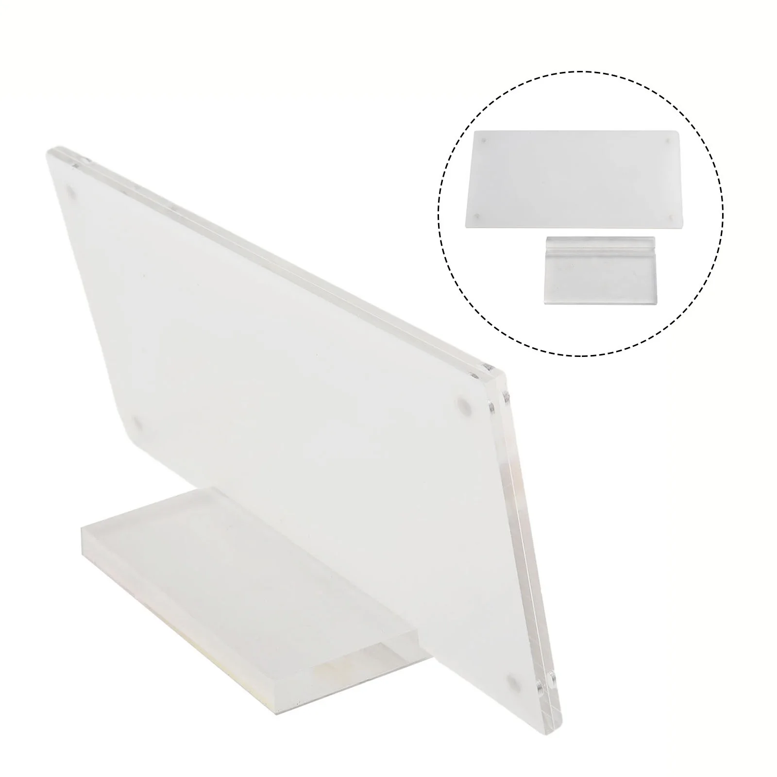 High Quality Photo Frame With Base Desk Card Sign Clear Label Plates Poster Price Tags Replacement Spare Parts