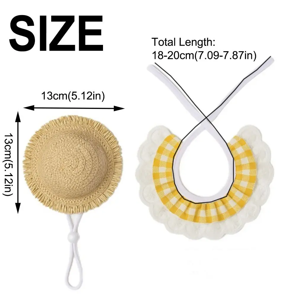 أنيق الإبداعية الشرفة أوزة زي يدويا مضحك الدواجن زي القش دمية قبعة جرو القش قبعة مستلزمات الحيوانات الأليفة