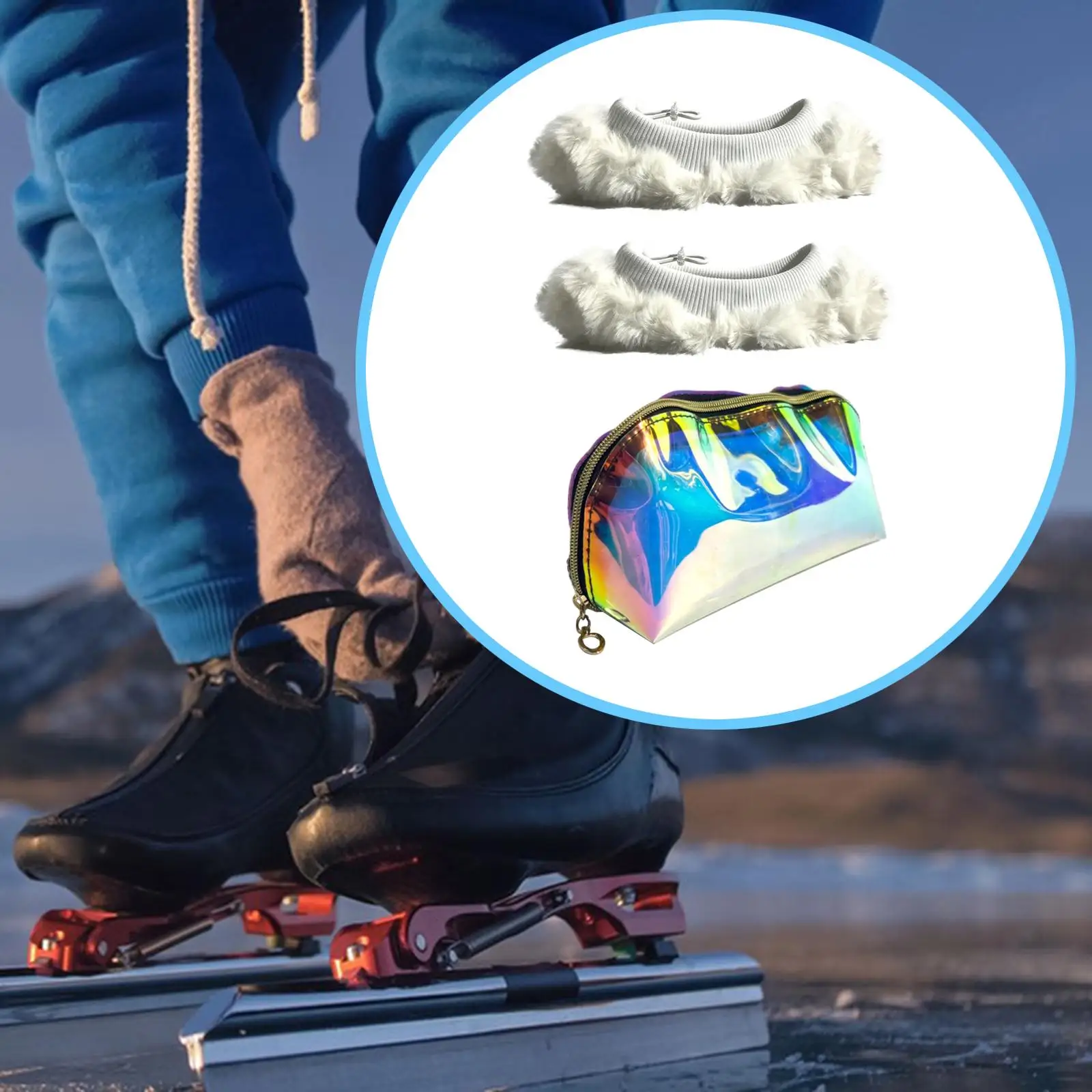 

Ice Skate Covers Guards Protective Comfortable Water Absorbing Lightweight