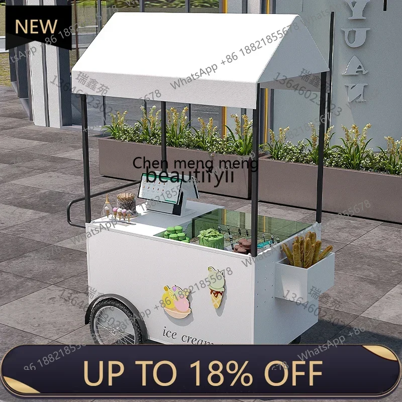 

Z189 Ice cream stall truck Mobile selling desktop ice cream, stall commercial snack truck
