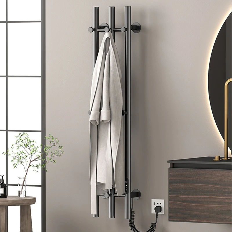 OXG تسخين كهربائي منشفة رف ترموستات الحمام منشفة دفئا مخفي/متعرض تركيب مجفف منشفة من الفولاذ المقاوم للصدأ #5