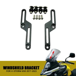 For Suzuki V-STORM 650 XT V-Storm650 Windshield Bracket VSTORM 650XT V-Storm650XT DL650XT DL650 2017-2023 Windscreen Adjusters
