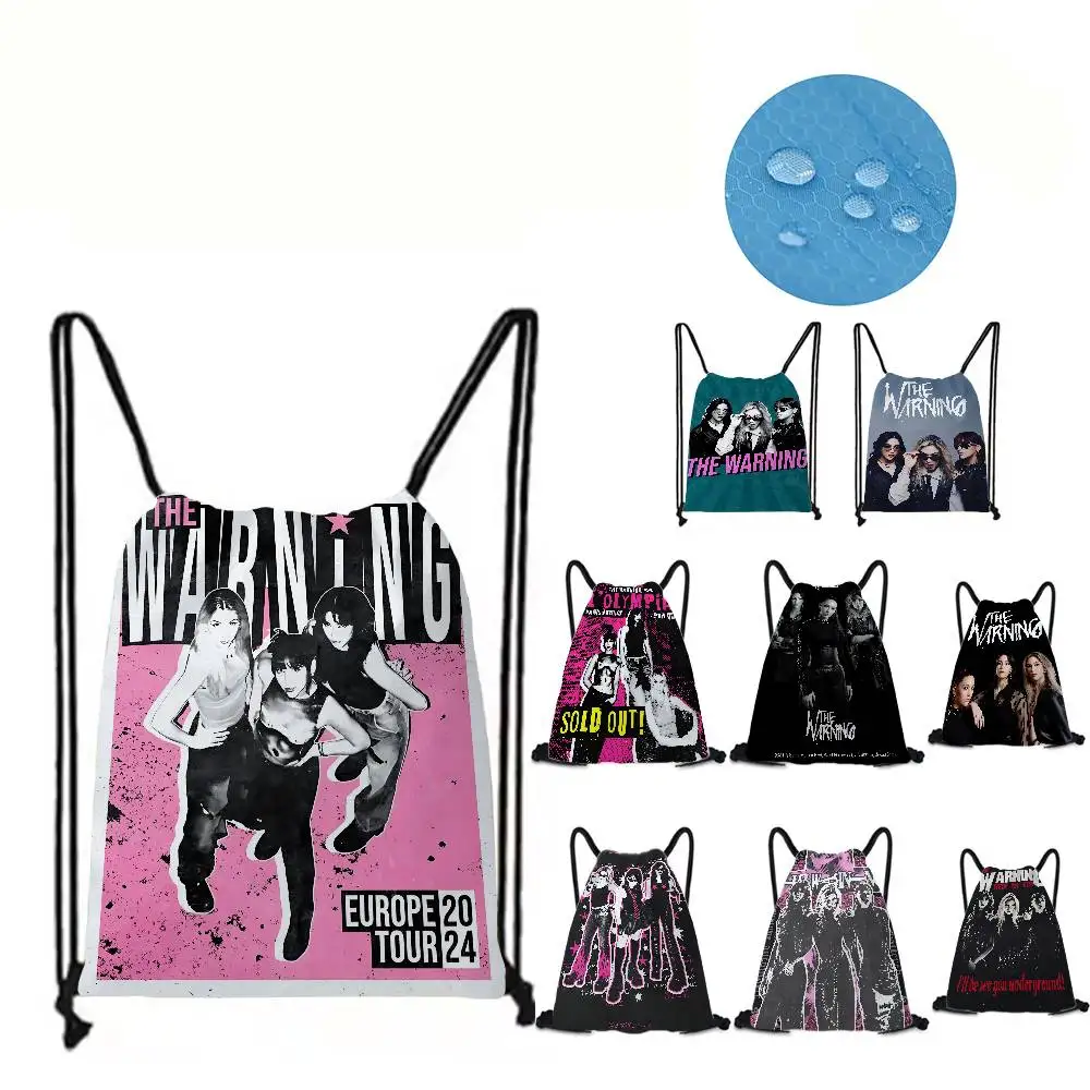 

Рок-группа The W-Warning, модный женский рюкзак с милым принтом, карман на шнурке, большая емкость, портативный подарок для хранения, сумка для обуви