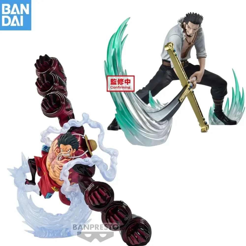 Bandai Original Banpresto Limit Anime One Piece DXF Special Dracule Mihawk Monkey D. Luffy Action Figure Toys Birthday for Gift