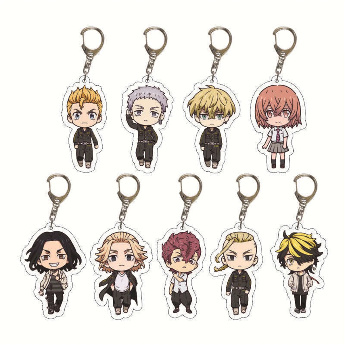 Anime Acrylic Keychain Tokyo Revengers Cartoon Character Pendant, Suitable for Bags and Keys,cosplay gifts Perfect Gift for Fans