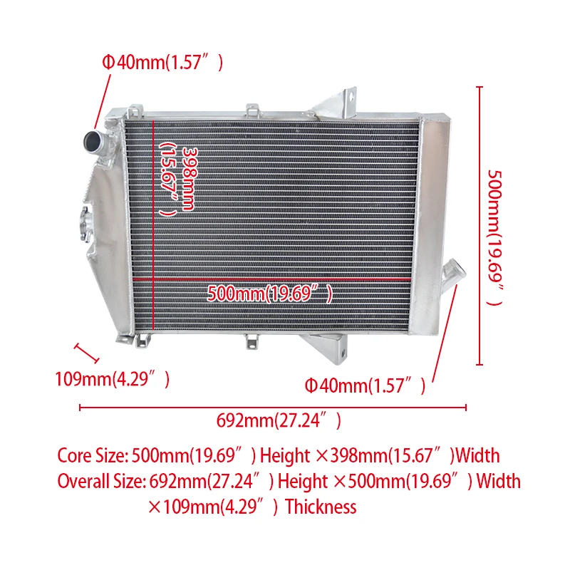 3ROW Aluminum Radiator For 1955-1957 1956 Jaguar XK140 3.4L L6 MANUAL 1955 1956 1957 Manual 55 56 57