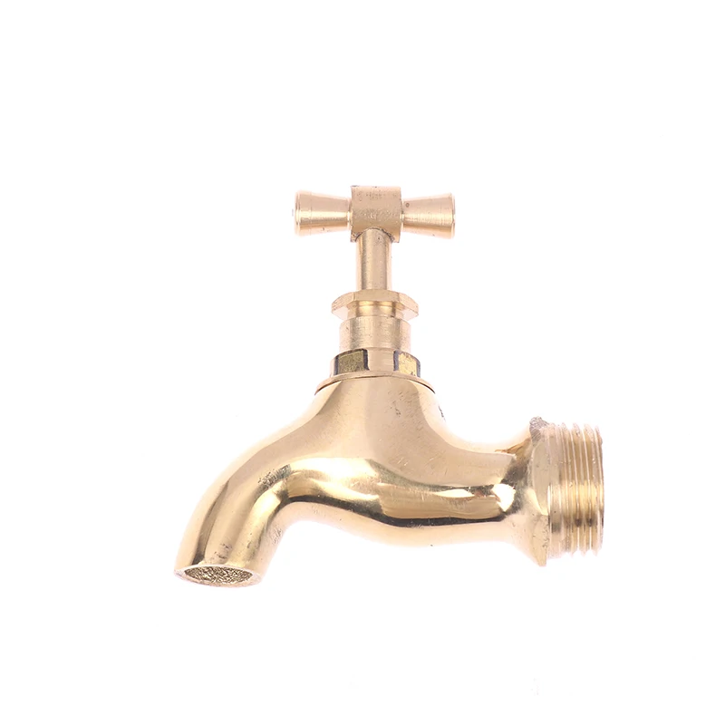 1pc High Quality Brass Slow Boiling Faucet, Male Thread Bronze Antique Brass With Handle, Faucet Petcock Tap