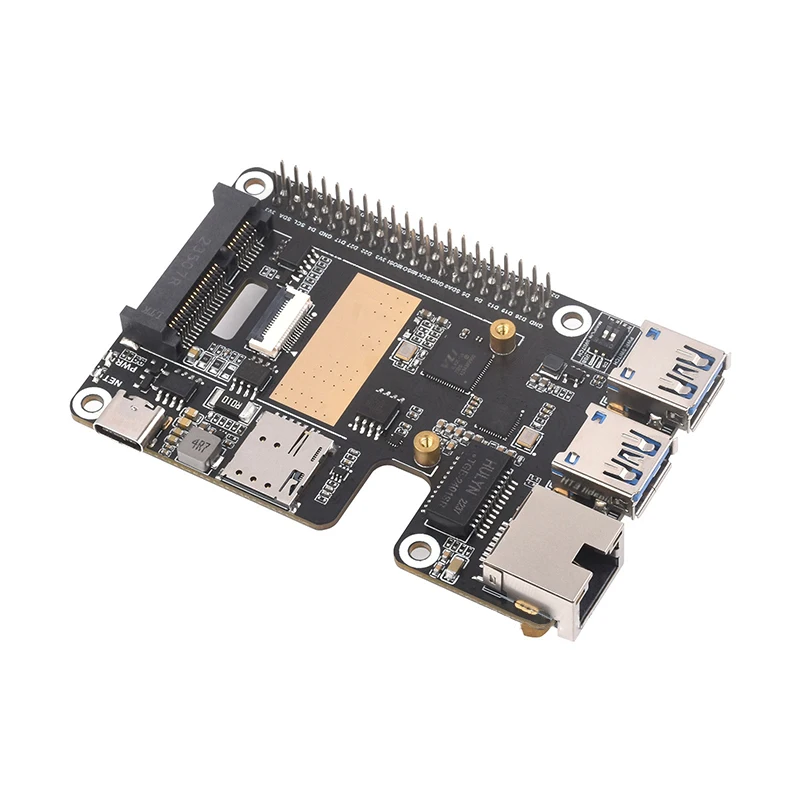 PCIe TO MiniPCIe 4G Gigabit Ethernet RJ45 USB-концентратор HAT+ Дополнительный SIM7600G-H/EG25-G для Rasberry Pi 5