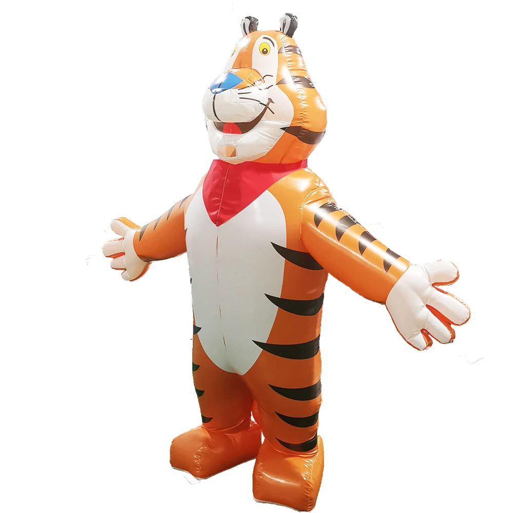 Cheap And High Quality Giant Tiger Model Inflatable Character Toy Tiger Customized Animals Inflatable