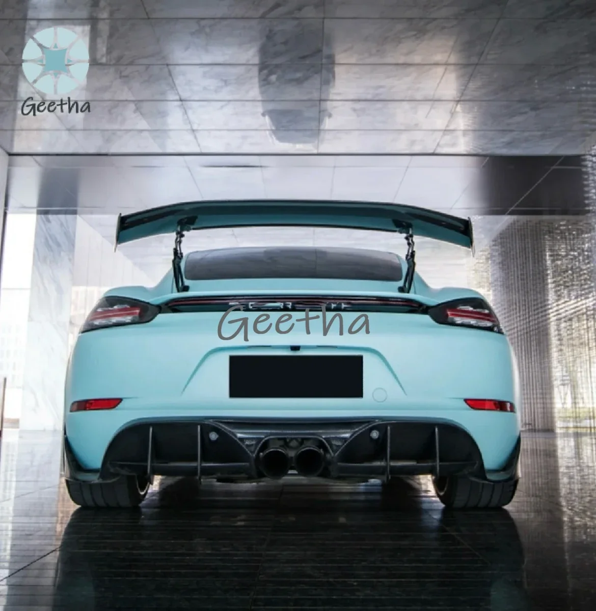 

For Porsche 718 Cayman Boxster Upgrade PD Style Front Bumper Rear Bumper Side Skirt Rear Diffuser Spoiler Body Kit