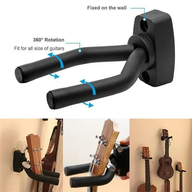 Durable Guitar Hook Support Guitarra Stand Wall Mount Guitar Hanger Hook for Guitars Bass Ukulele