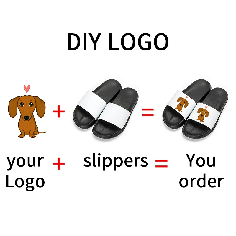 Custom with Logo Slippers Men Slippers Personalized Shoes Gift Flip-Flops Custom Brand Slippers Unisex Slippers Home Shoes