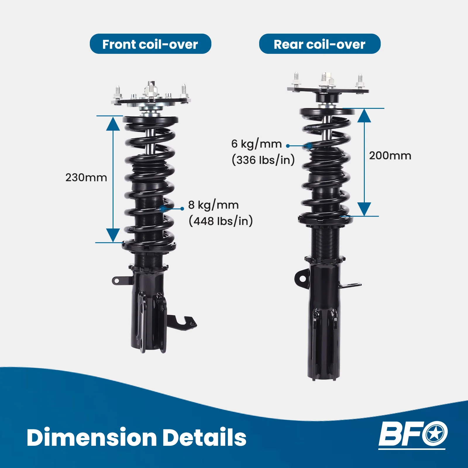 車高調ショックスプリングキットトヨタカローラ 88-99 E90 E100 E110 AE92 AE101