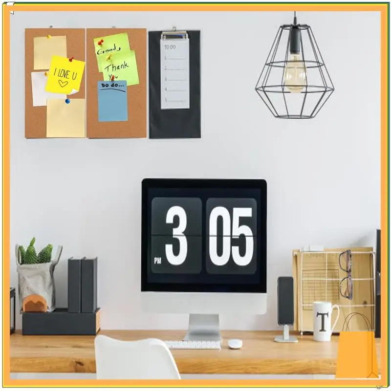 L53A-لوحة إعلانات لوحة الفلين، لوحة دبوس مستطيلة صغيرة للجدار، لوحة الفلين ذاتية اللصق للمكتب والمدرسة والمنزل