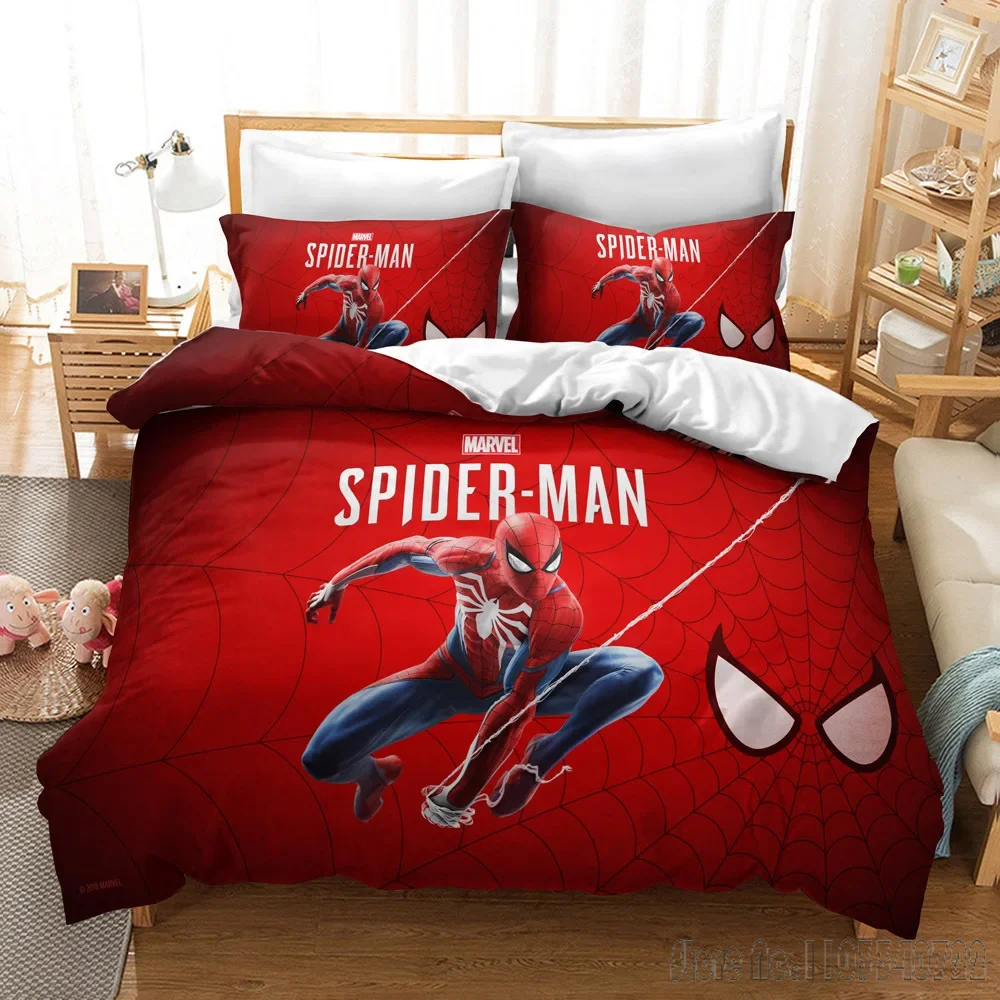 

Spiderman Duvet Cover Set HD Comforter Cover for Kids Bedding Sets Bedclothes Bedroom Decor