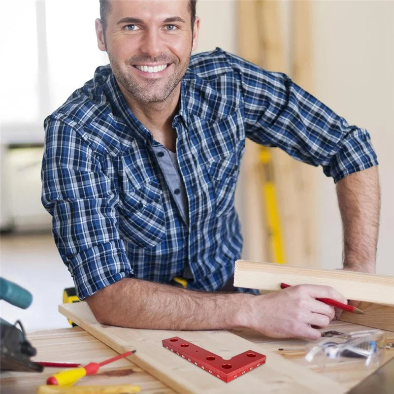 ABXF-квадратный искатель центра, квадратный инструмент для позиционирования, инструмент для определения маркировки центра квадрата, компактный инструмент для нанесения квадратного центра