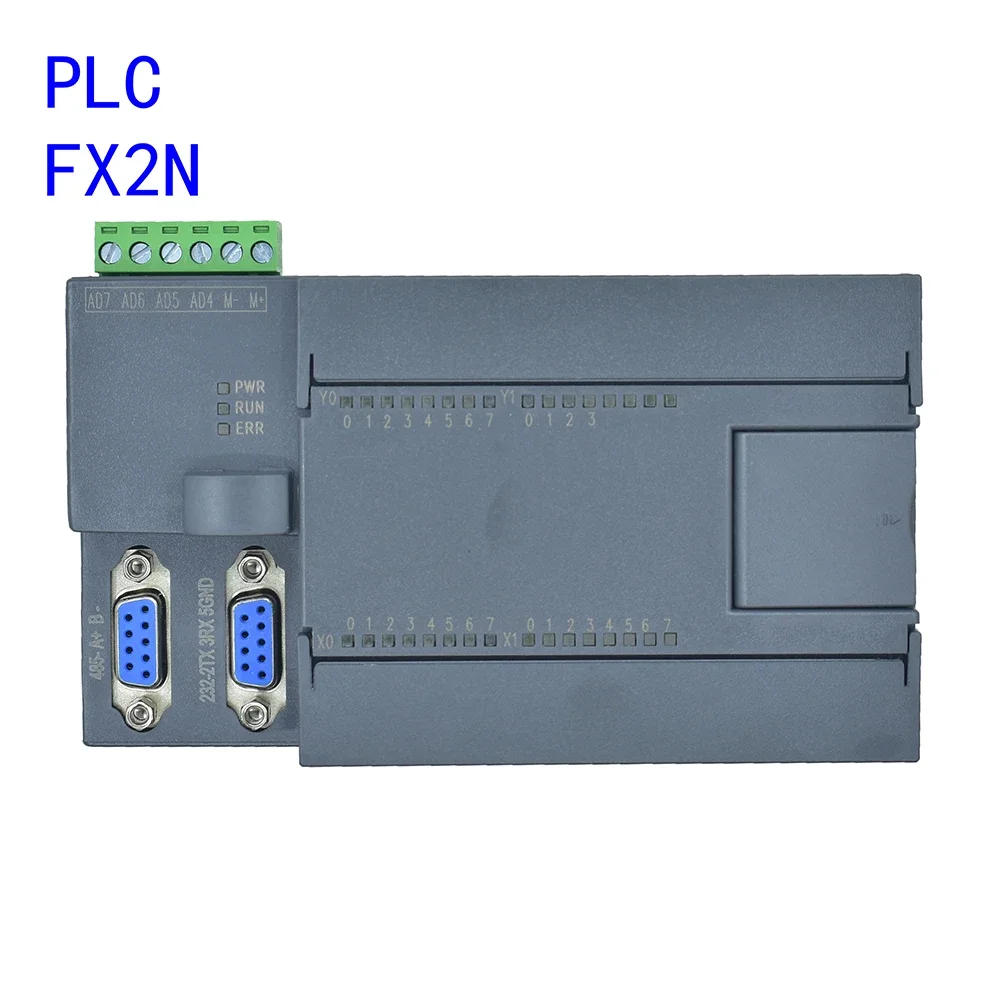 Controlador programável da lógica do pulso de alta velocidade industrial do relé do transistor do painel de controlo do PLC FX2N-16/26/30/40/MR/MT RS485 RS232