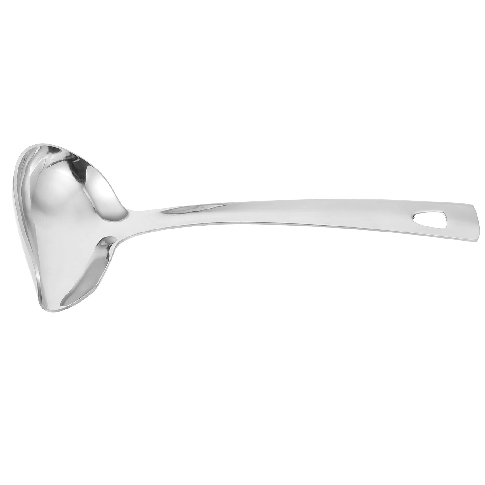 

304 Stainless Steel Oil Spoon Pouring Cooking Ladle Separating Splitter Soup Scoop
