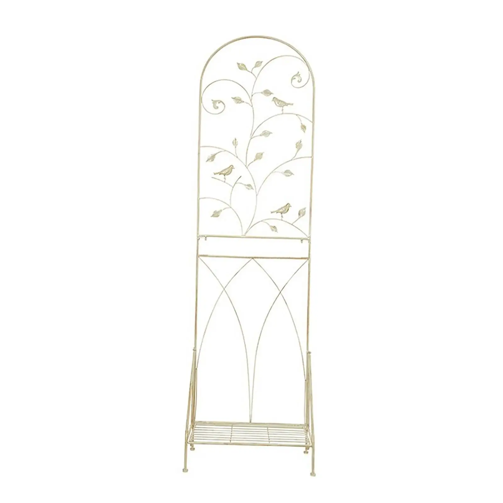

Plant Stand with Garden Trellis Multifunctional Plant Pot Trellis Detachable for