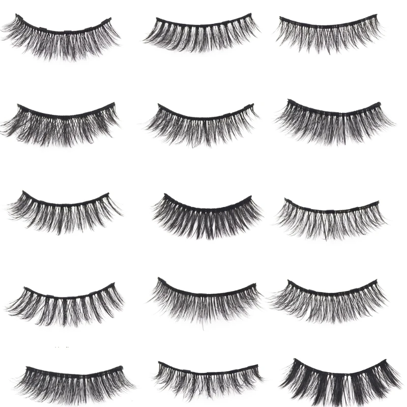 3 Pairs Eyeliner False Eyelash for Parties Wedding Engagement Activity