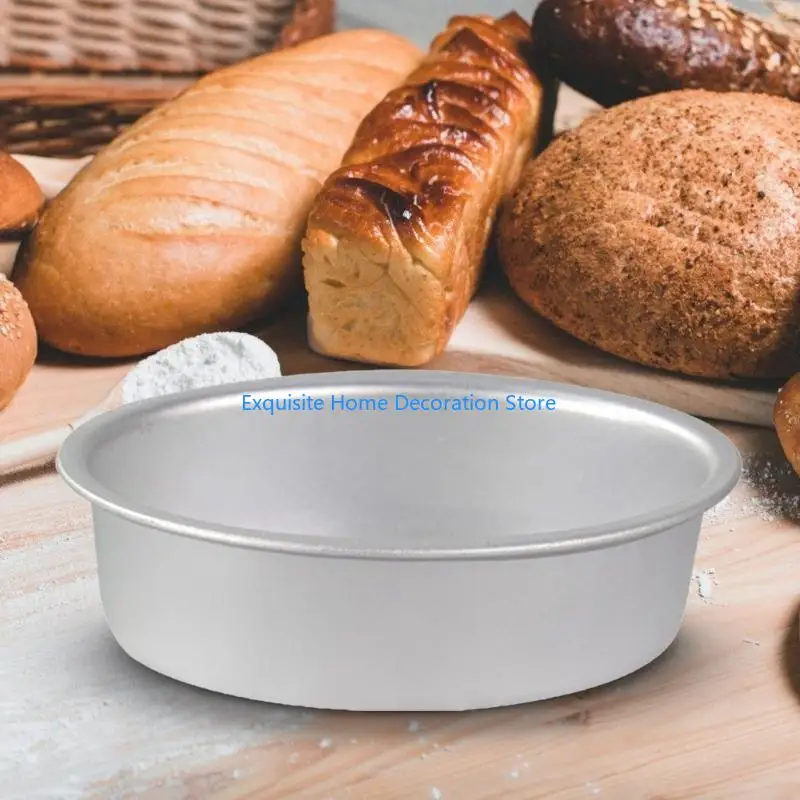 

L5BF 10Pcs Oval Cheesecakes Pans NonStick Cake Pans Aluminum Cake Molds Bread Loafs Pans Molds for Oven Bakings